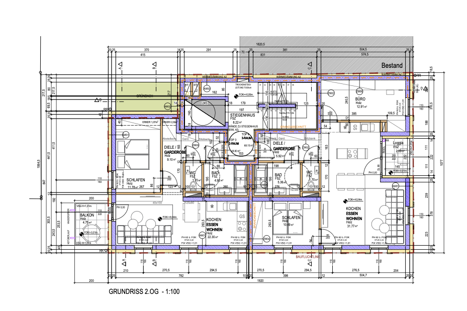 Grundriss 2. Obergeschoss